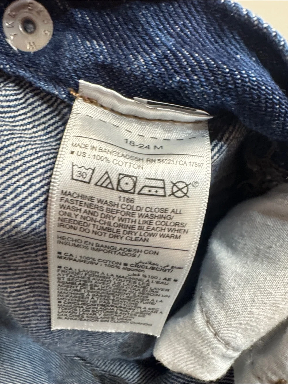 Old Navy Dark Blue Denim Kids Overalls